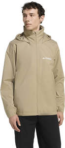 Mens Apparel: AA-D31 (Adidas multi terrex essentials 2l rain jacket beige) 32698657