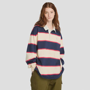 Mens Apparel: TBA-V3 (Timberland unisex rugby polo peacoat/angora) 22696696