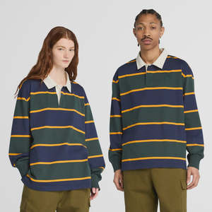 Timberland: TBA-U3 (Timberland unisex rugby polo peacoat green gables) 22696696