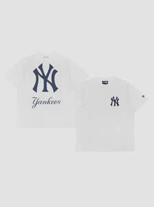 New Era: NEA-D13 (New era mlb world series new york yankees oversize tee white) 12694000