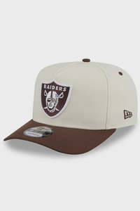 New Era: NEC-N72 (New era 950 A frame chocolate 2 tone las vegas raiders osfm chrome chocolate snapback osfm) 12693290