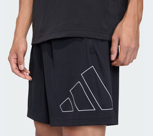 Dri Fit Shorts: AA-I30 (Adidas workout essentials base pique big logo shorts black) 22692646