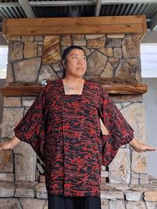 Garments: Soft silk Michiyuki Jacket - Trees