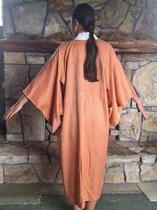 Peach Silk Juban - Chrysanthemum