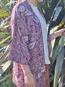 Garments: A - Haori Jacket - Purple Shibori