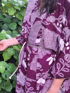 Kimono - shibori / Purple