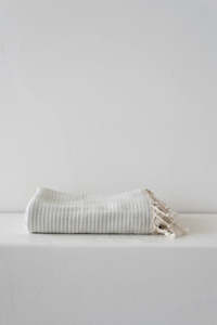 Beach Towel: Porto Organic Turkish Beach Towel - Blue