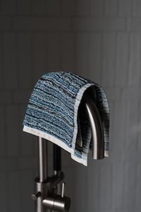 Turkish Face Cloths: Paros Stripe Organic Face Cloth