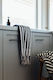 Black Stripe Organic Hand Towel