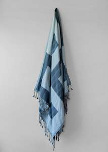 All Turkish Towels: Malta Organic Beach Towel - Navy