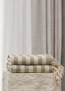 Not On Sale: Olea Stripe Organic Turkish Beach Towel