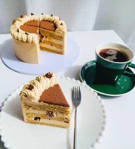 Caramel Coffee Chiffon Cake – Ours Cake Studio