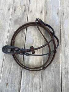 Childrens Section: Platinum Small Pony Web Reins - Brown