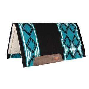 New Arrivals: Fort Worth NZ Wool Lined Navajo Western Saddle Pad - Teal