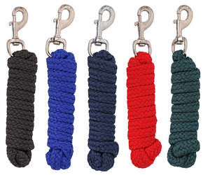 Seconds: Blue Tag Braided Horse Lead - Black
