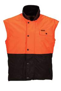 Mens Vests: Hi-Vis Oilskin Vest