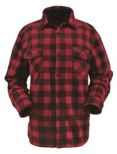 Men's Fleece Shirt - Red