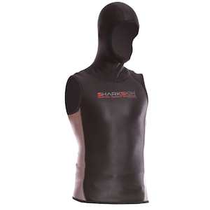 Mens Watersports Clothing: Sharkskin Chillproof Vest with Hood - Men's