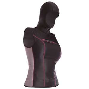 Womens Watersports Clothing: Sharkskin Chillproof Vest with Hood - Women's CLEARANCE