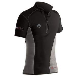 Sharkskin Chillproof Short Sleeve Top with Chest Zip - Men's