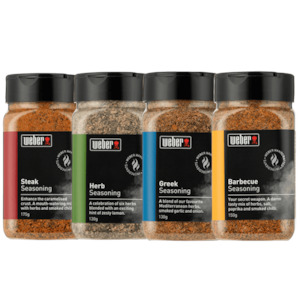 Seasonings Marinades: Weber 4pk of Seasonings (mixed)