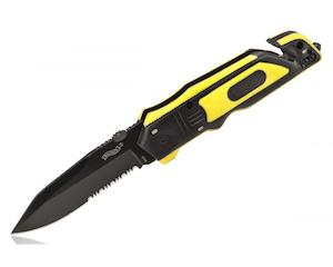 Walther: Walther Rescue Yellow Folding Knife 95mm