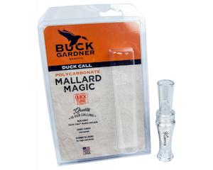 Buck Gardner 1: Buck Gardner Duck Call ‘Mallard Magic’ Double Reed, Poly, Clear
