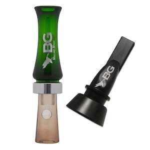 Buck Gardner 1: Buck Gardner Duck Call ‘The Finisher Combo Pack’ (Mallard Magic & 6-in-1 Whistle) Poly, Green/Smoke