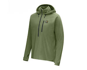 Swazi Brocco Hooded Fleece Shirt with 1/2 Zip