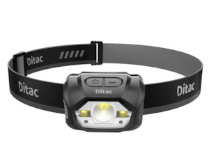 Lighting Headlamps: Ditac H1 Rechargeable Headlamp: 440 Lumens