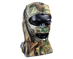 Clothing Footwear Headwear: Forest Camo Full Stretch Fit Mask