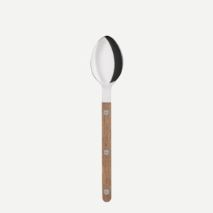 Cutlery: Bistrot shiny solid Dessert spoon - Teak