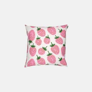 Cushions: Pieni Mansikka cushion cover, 50 x 50 cm - white