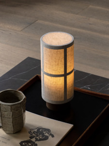 Lamps: Hashira Table Lamp - Portable, Raw