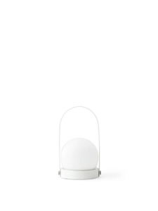 Lamps: Carrie Table Lamp - Portable, White
