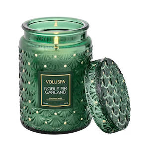 Voluspa: Noble Fir Garland 100hr Candle