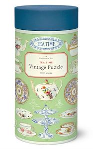 Cavallini Co: Tea Time 1000 Pce - Vintage Puzzle