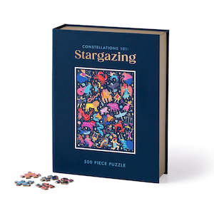 Living: Constellations 101 - Stargazing 500 Piece Book Puzzle