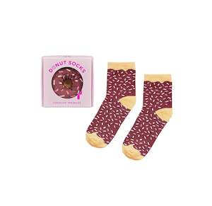 Organic Chocolate Sprinkle Donut Socks