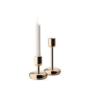 Home Frangrance: Christmas Nappula Candle Holder 2 Piece Gift Set Brass