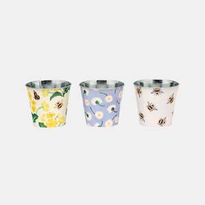 Living: Spring Plant Pots - Set Of 3
