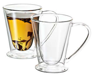 Drinkware: Twin Glass Wall Hero 250ml Set Of 2