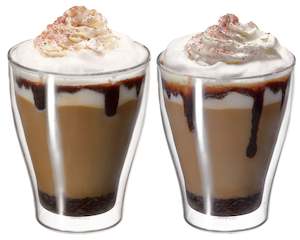 Drinkware: Twin Wall Glass Modena 350ml 2 Piece Set