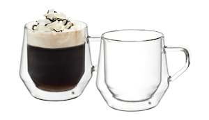 Drinkware: Capri Double Wall Glass 250ml 2pc