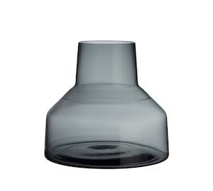 Iittala: Solare Vase Low 22x20cm Steel Grey