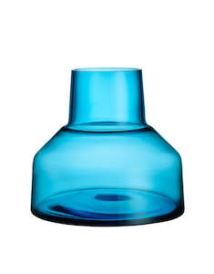 Iittala: Solare Vase Low 22x20cm Electric Blue