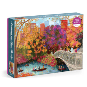Jigsaw Puzzles: Joy Laforme Autumn on Bow Bridge, 1000 Piece Puzzle