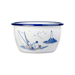 Kitchen: Moomin Enamel Bowl Sailors - 600ml