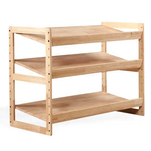 Living: NALA Solid Wood 3 Layer Storage Shelf