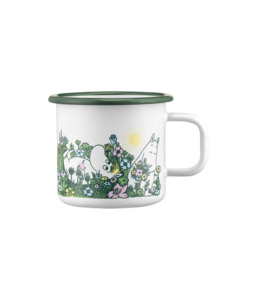 Moomin Enamel Mug In The Garden - 370ml